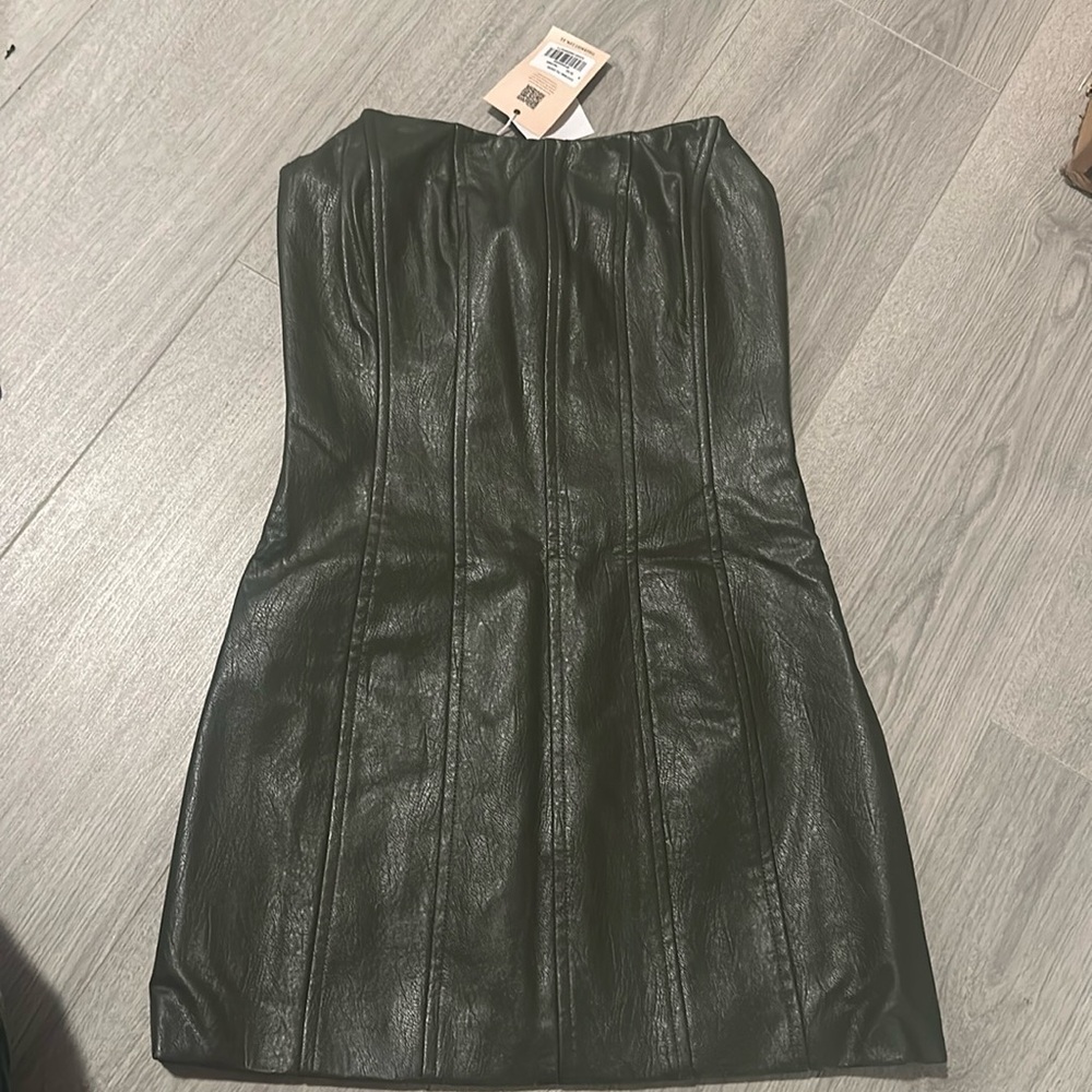 Cayenne pu dress tiger mist
